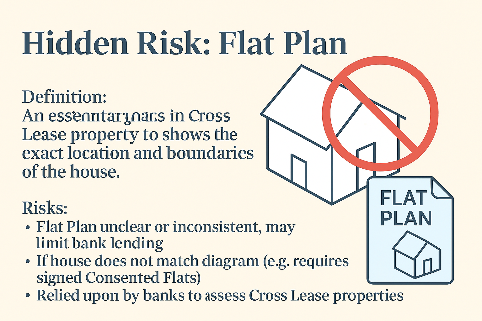 Flat Plan Risks in Cross Lease Properties 